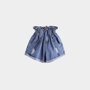 Mini-jupes courtes en denim pour femme
