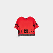 クリスクロスバックリブセーター