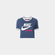 半袖メッシュクロップドTシャツ