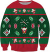 Camisola de 8 bits do Crewneck do Natal